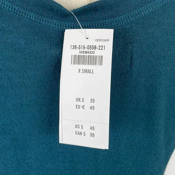 NWT Abercrombie and Fitch Teal Top X Small - Picture 10 of 10